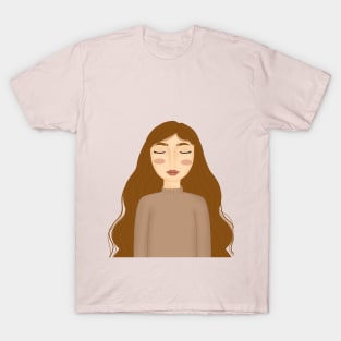 girl with brown hair T-Shirt